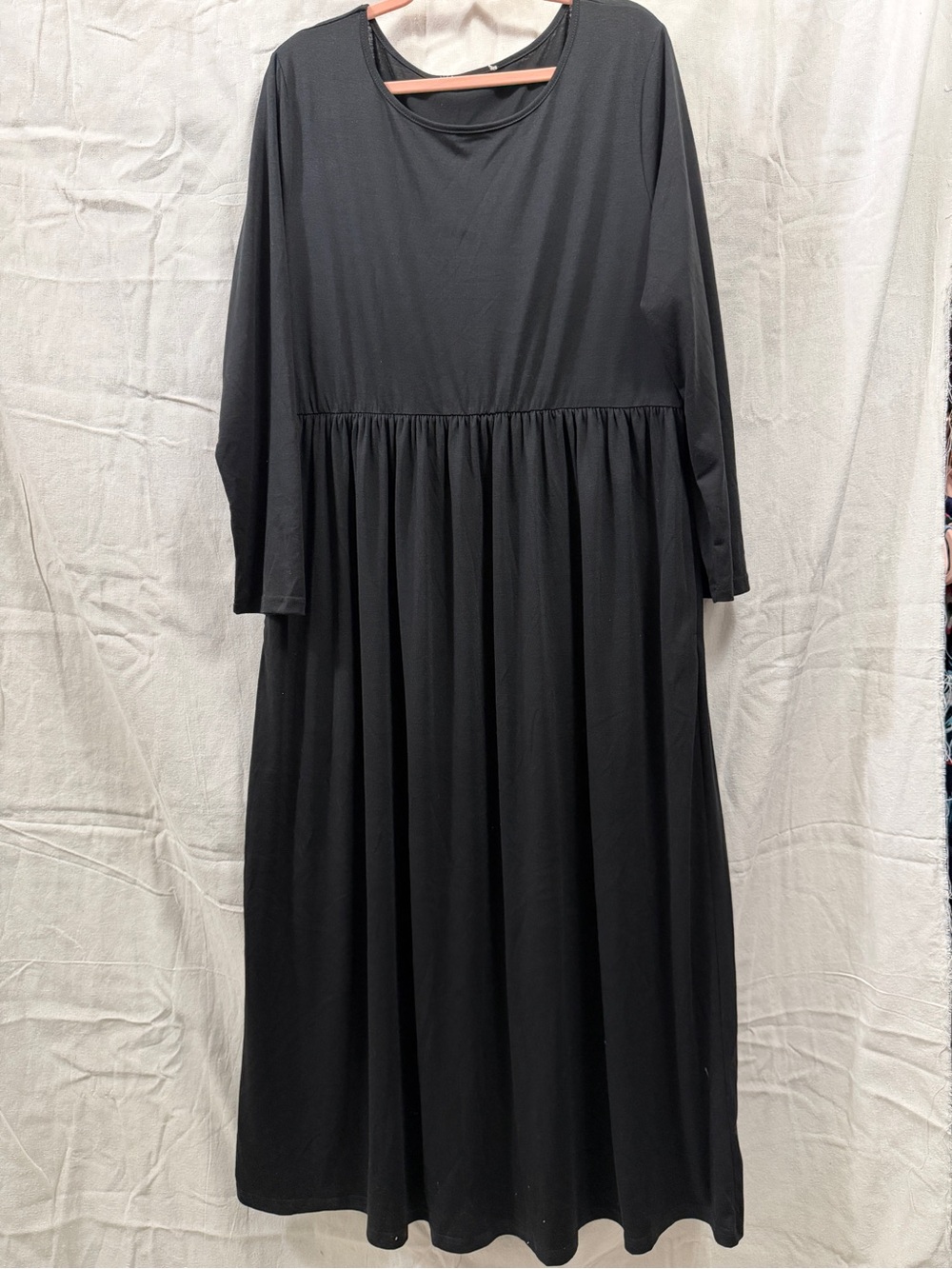 Black Long Sleeve Maxi Dress